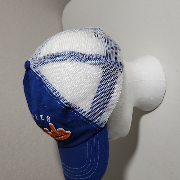 Naples Florida blue orange clear white mess trucker hat Marco Destin strap back - Picture 4 of 9